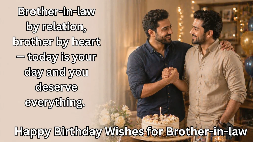 Brothers celebration birthday and happy birthday wishes for brother-in-law text
