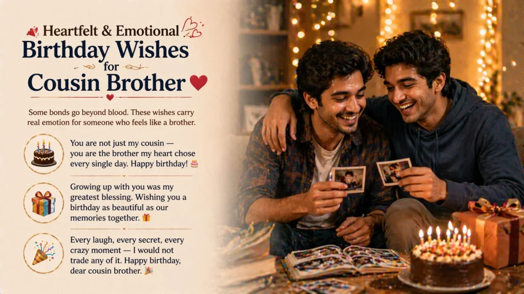 Heartfelt birthday wishes for cousin brother with memories